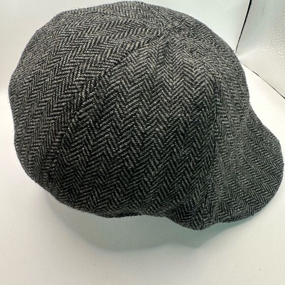 Weatherproof Vintage Gray Herringbone Newsboy Cap Size M/L - Picture 2 of 7